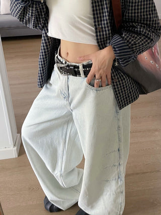 Black Rivet Belt