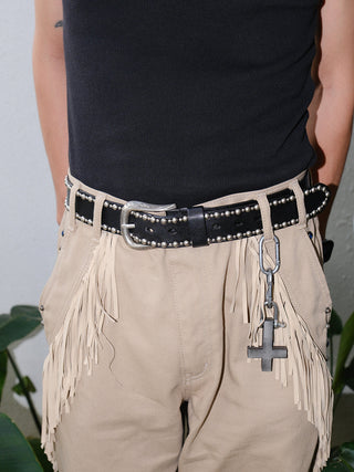 Black Rivet Belt