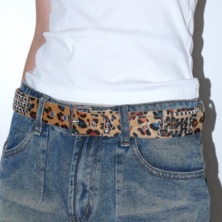 Leopard Plush Belt