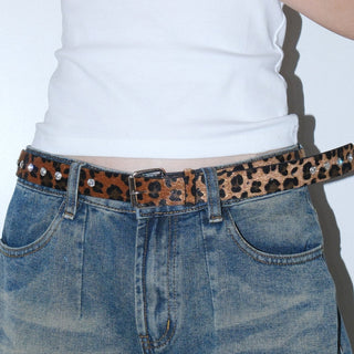 Leopard Plush Belt