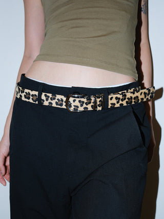 Leopard Plush Belt