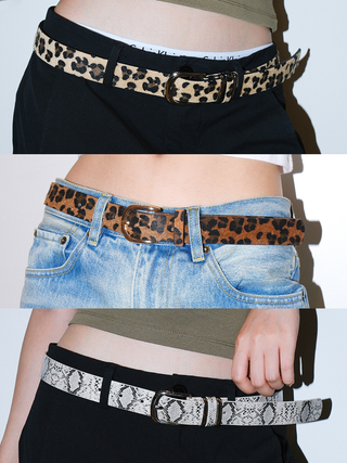 Leopard Plush Belt