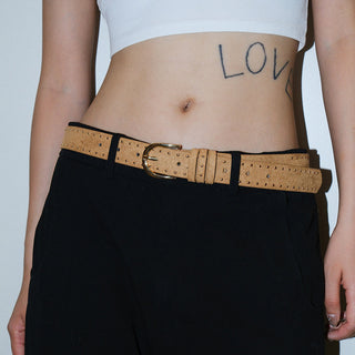 Leopard Plush Belt