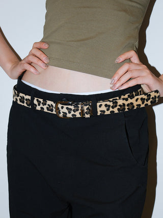 Leopard Plush Belt