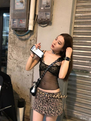 Leopard Plush Belt