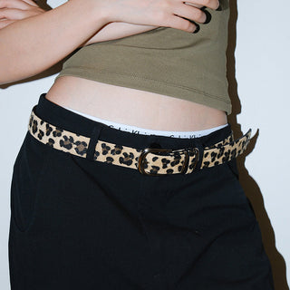 Leopard Plush Belt