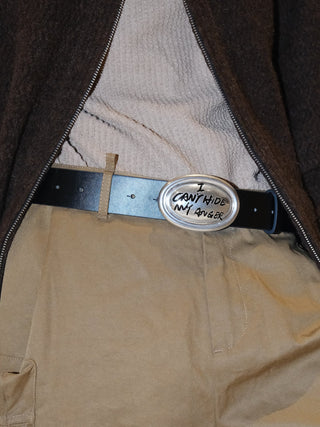 Graffiti Leather Belt