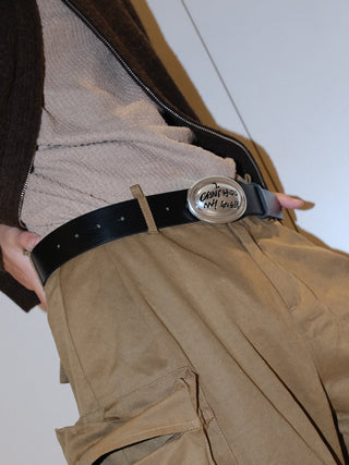 Graffiti Leather Belt