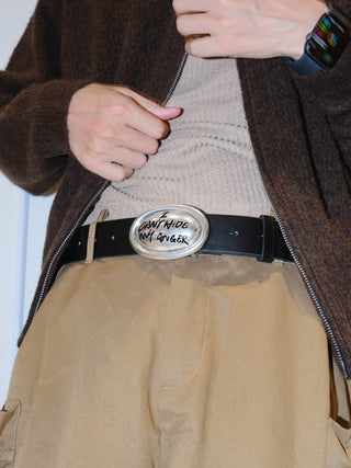 Graffiti Leather Belt