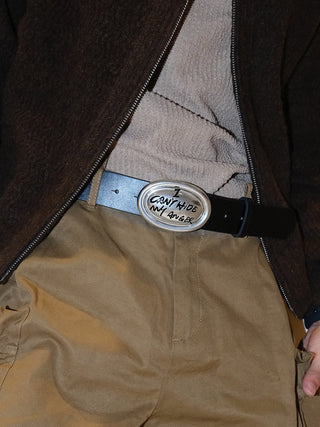 Graffiti Leather Belt