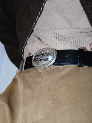 Graffiti Leather Belt
