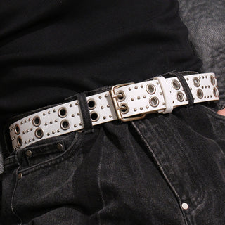 Black Double Buckle Belt