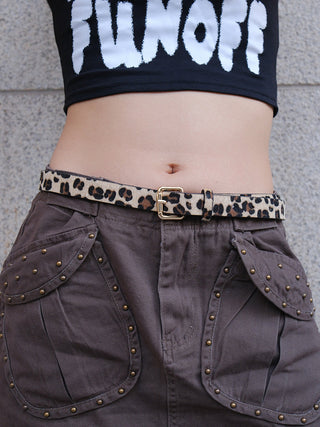 Leopard Jeans Belt