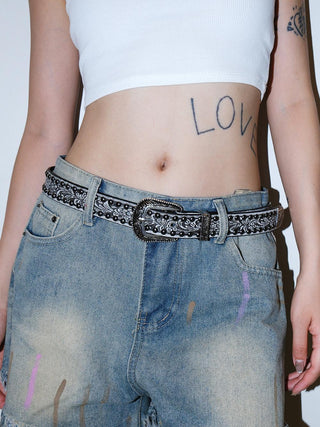 Gunmetal Rivet Belt