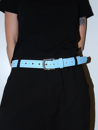 Rhinestone Heart Belt