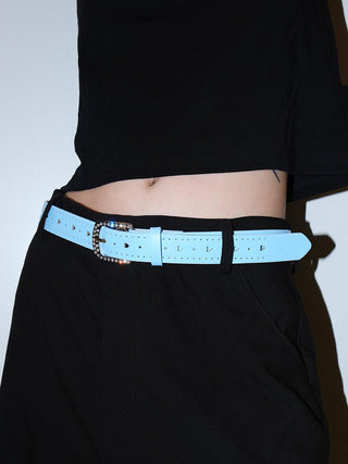 Rhinestone Heart Belt