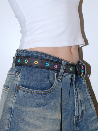 Denim Buttonhole Belt
