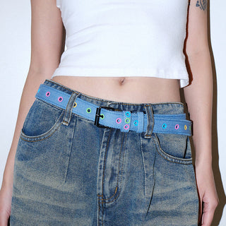 Denim Buttonhole Belt