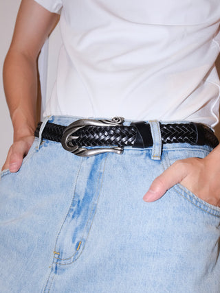 Button Braided Belt