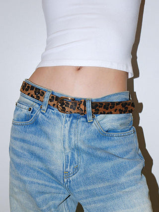 Leopard Plush Belt