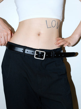 Square Leather Belt