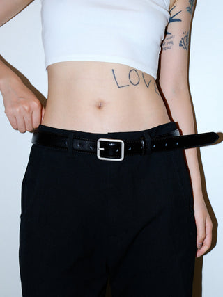 Square Leather Belt