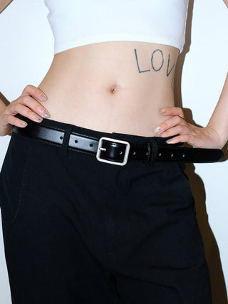 Square Leather Belt