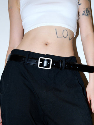 Square Leather Belt