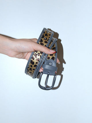 Leopard Rivet Belt