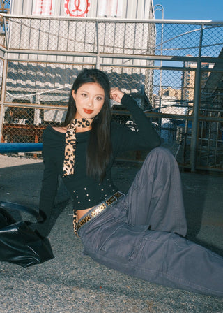 Leopard Rivet Belt