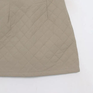 Quilted mini skirt