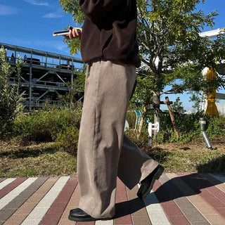 Corduroy Banded Wide Pants