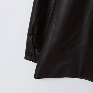 Classic faux leather jacket