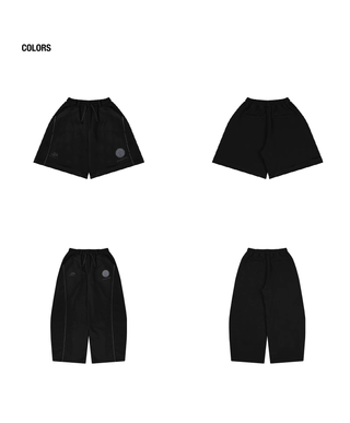 [MASONPRINCE] Pleated Wide Leg Sweat Pants