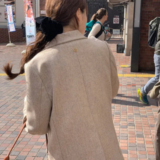British Loose Fit Herringbone Jacket