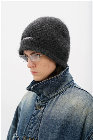 [MASONPRINCE] Wide Brim Mohair Blend Beanie