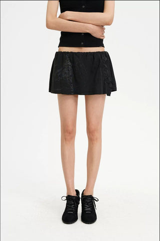 [MASONPRINCE] Deconstructed Cotton Mini Skirt