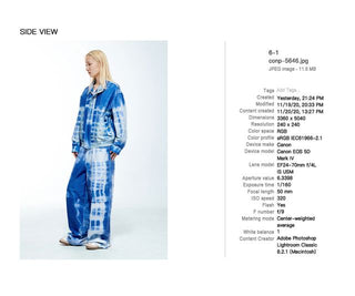 CONP Indigo Scan Denim Pants (Blue)