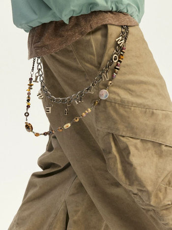 [Monterest] Detachable Double Chain Beaded Pants Chain