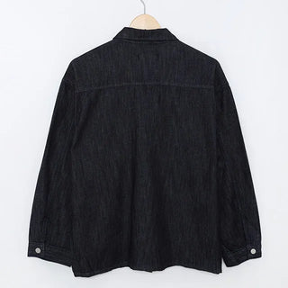 hake black denim shirts