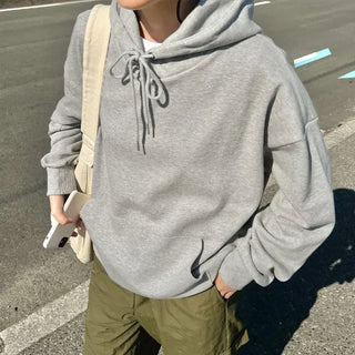 Plain hooded parka