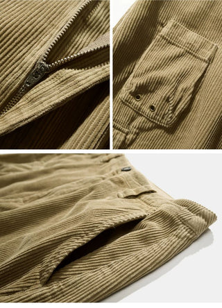 [Monterest] Washed Corduroy Wide Leg Work Pants