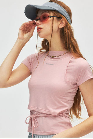 [Monterest] Slim Fit Tank & Tie-Front Tee Set