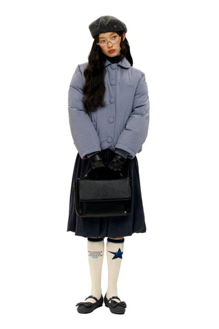 [Moromoro2] Bow Pocket Down Jacket