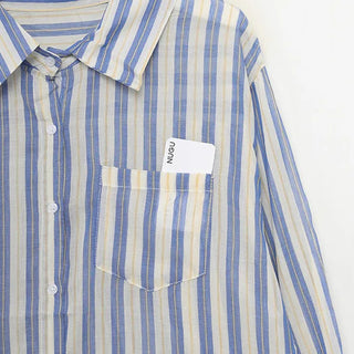 Striped loose shirt