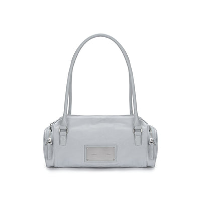 NYLON BOSTON BAG IN GREY