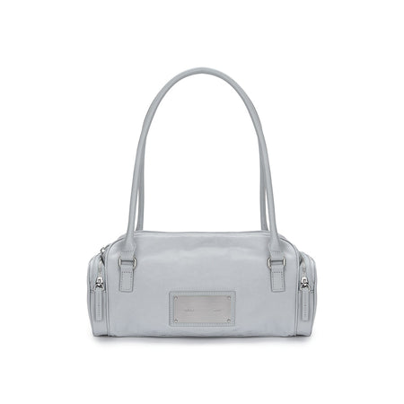 NYLON BOSTON BAG IN GREY