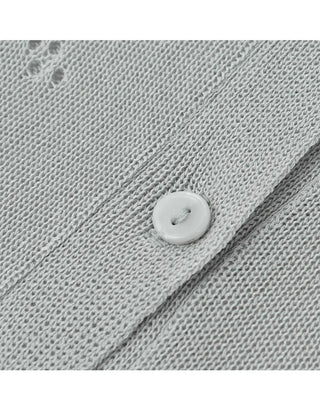 Perforated cardigan