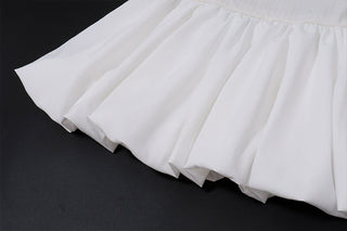 Slim Tube Top Flower Bud Dress