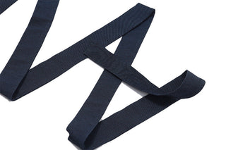 LACE-UP RIBBON TUBE TOP DRESS